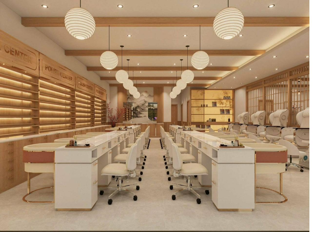 Manicure stations at Lumé Mableton